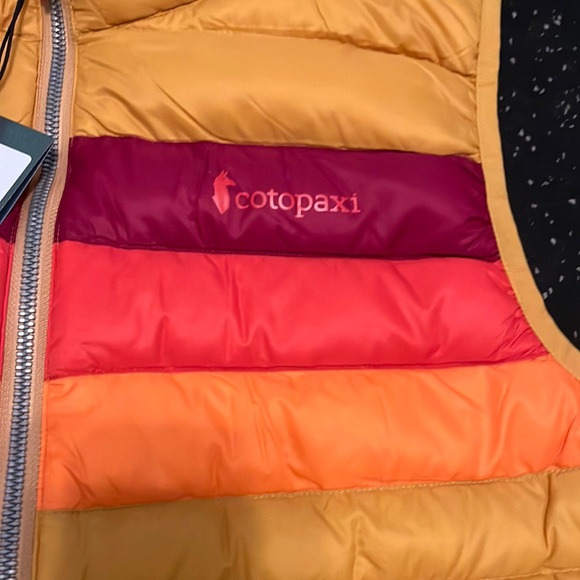 Cotopaxi Fuego Down Vest “Amber Stripes” women’s XL NWT - Picture 3 of 12